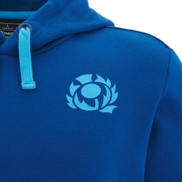 Scotland Mens Cotton Hoodie 25/26 Navy - Raised Scotland Thistle