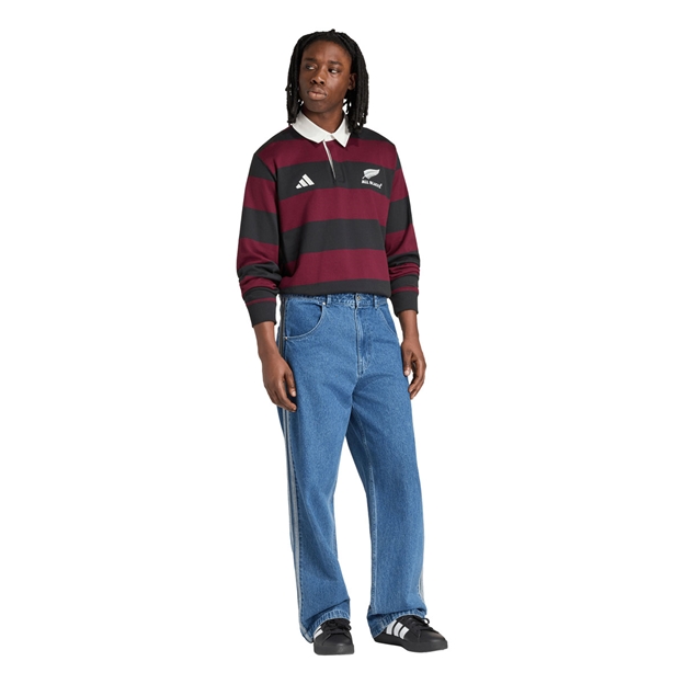 All Blacks Mens Heritage Polo 26/27 Maroon - Model Walking View