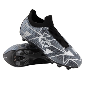 Optimum Kids Aztec Laceless Moulded Stud Rugby Boot Ice Grey - Front View