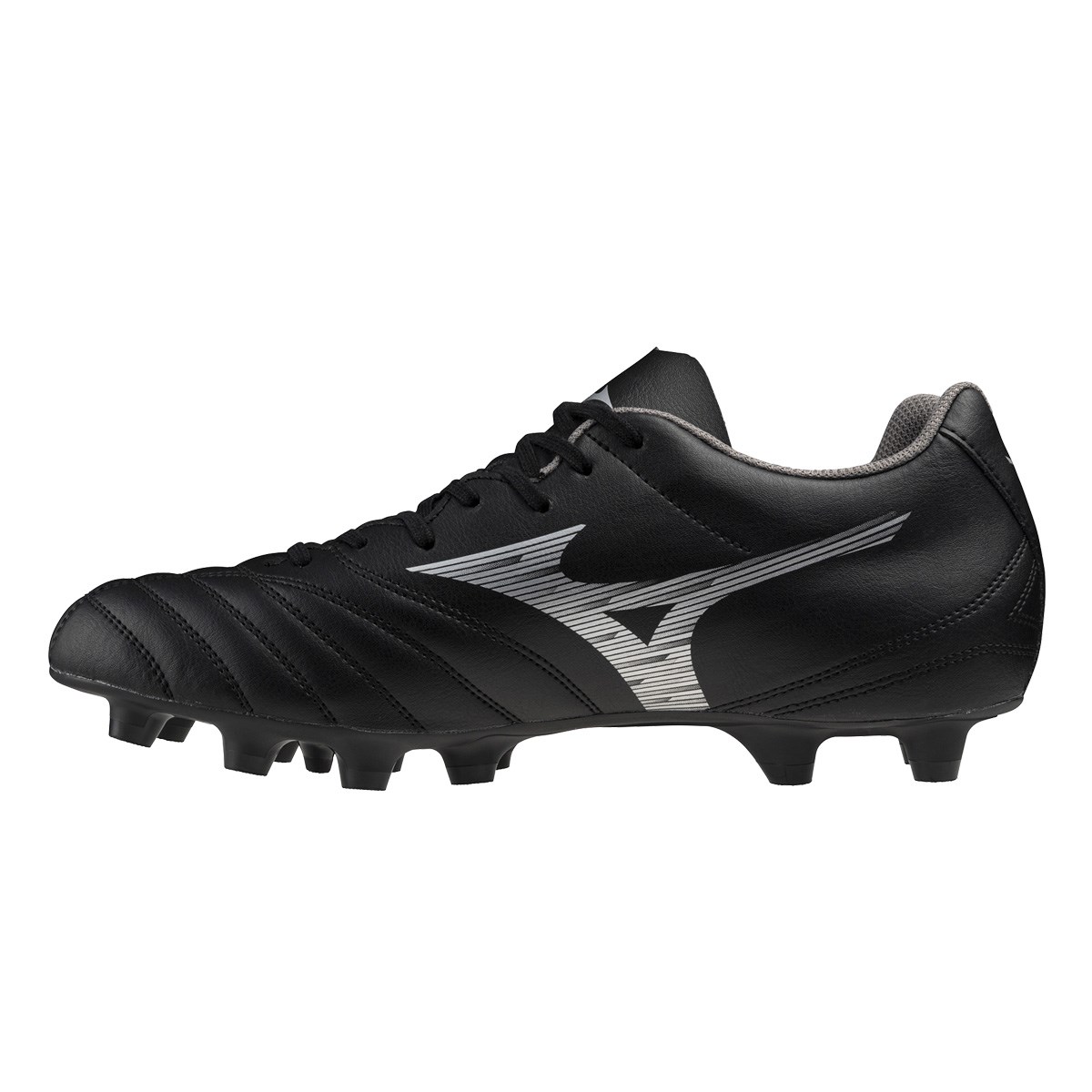 Mizuno Adults Monarcida Neo III Select Firm Ground Rugby Boots – Black/Silver