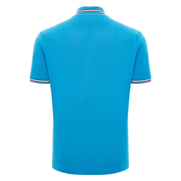 Italy Mens Polycotton Polo T-Shirt - 2025 - Back