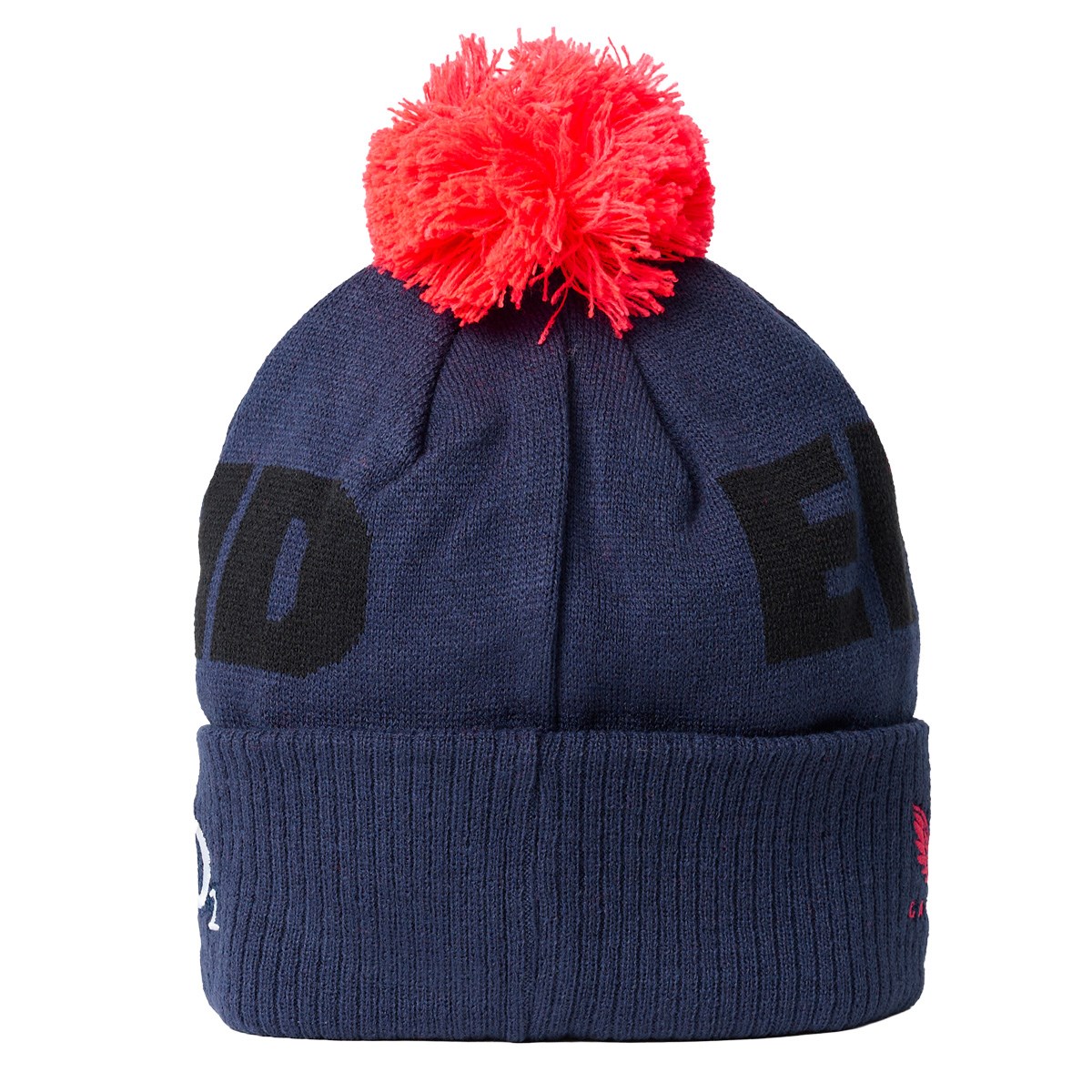 England Adults Bobble Beanie 26/27 Rhodonite - Front View