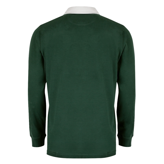 Ireland 150 Years Heavyweight Rugby Shirt Bottle Green - Back