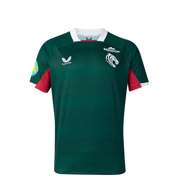 Leicester Tigers Kids Home Rugby Shirt 26/27 Botanical Garden - Front View