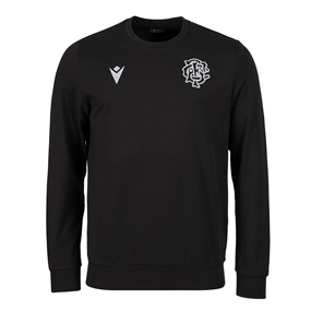 Barbarians Mens Leisure Sweatshirt 26/27 Black - Front View