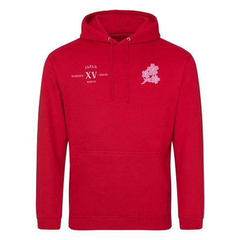 Womens World Cup Japan Adults Classic Hoodie Red - Front