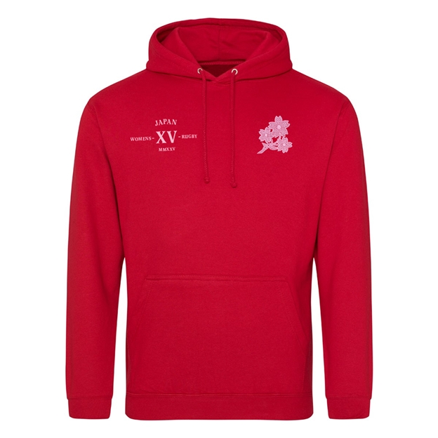 Womens World Cup Japan Adults Classic Hoodie Red - Front