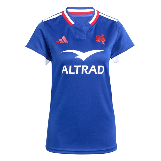France Womens Home Rugby Shirt Lucid Blue 25/26 - Front