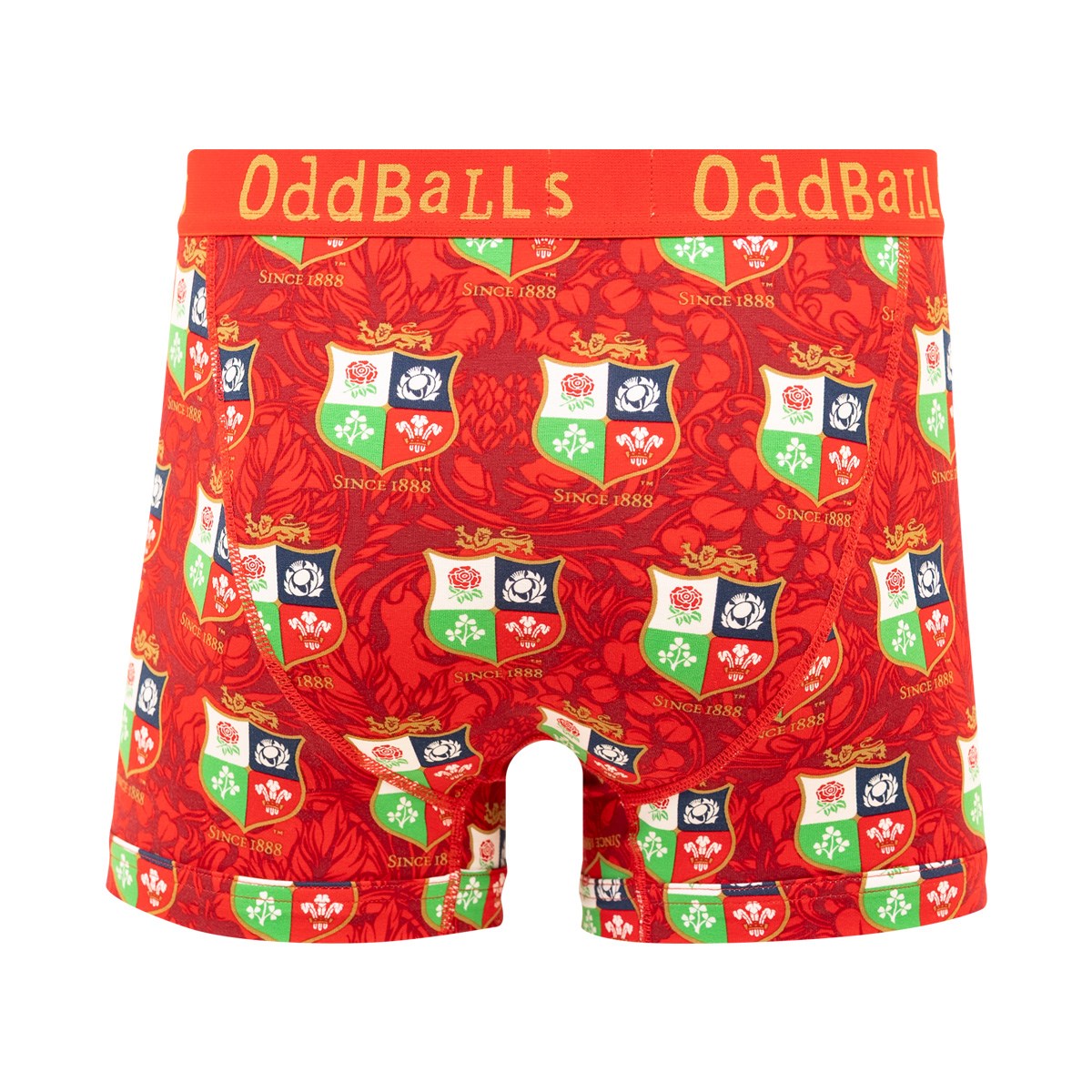 Oddballs British & Irish Lions Mens Boxer Shorts - Front