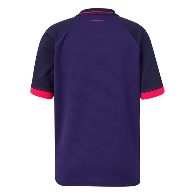 England Kids Away Rugby Shirt 26/27 Maritime Blue - Back View