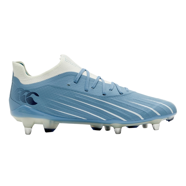 Canterbury Adults Speed Falcon 2.0 Elite Soft Ground Rugby Boots Mountain Spring Grey - Instep View