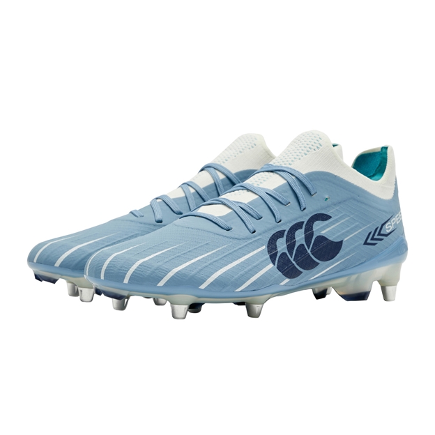 Canterbury Adults Speed Falcon 2.0 Elite Soft Ground Rugby Boots Mountain Spring Grey - Pair View