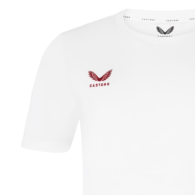 England Mens Off Pitch T-Shirt 26/27 Brilliant White - Castore