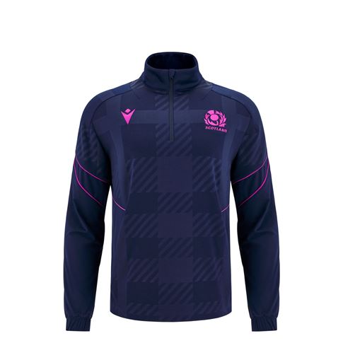 Scotland Junior Travel Quarter Zip Fleece 25/26 – Navy