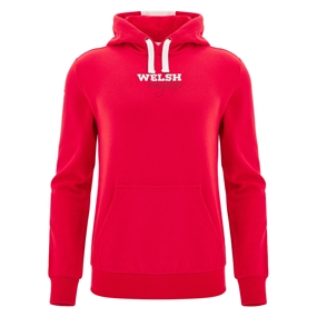 Wales Mens Fanline Hoodie 25/26 Red - Front