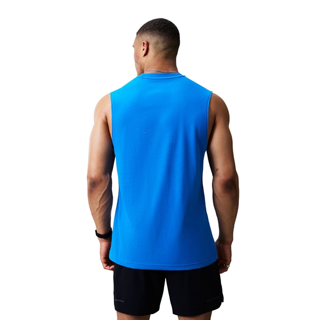 Canterbury Mens Tempo+ Training Vest Daphne Blue - Model Back View