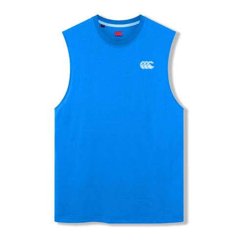 Canterbury Mens Tempo+ Training Vest Daphne Blue - Front View