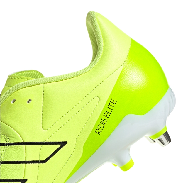 adidas Adults RS15 Elite Soft Ground Rugby Boots Yellow - Heel