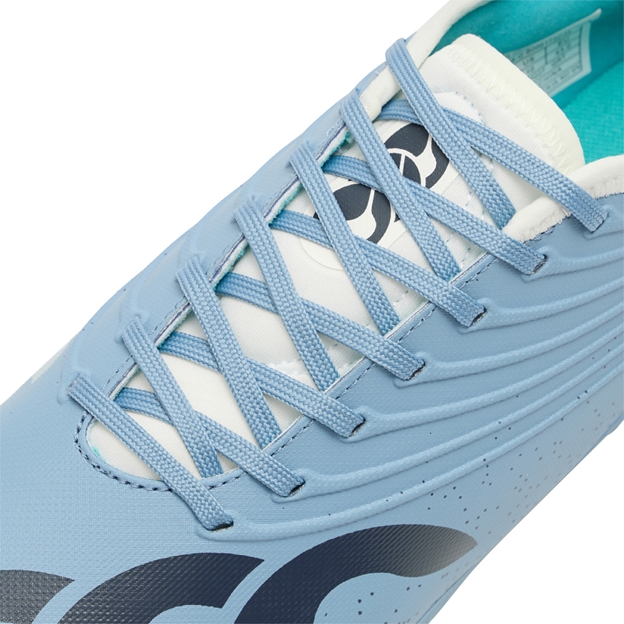 Canterbury Adults Stampede Groundbreak Pro Soft Ground Rugby Boots Mountain Spring Grey - Lacing Close-up