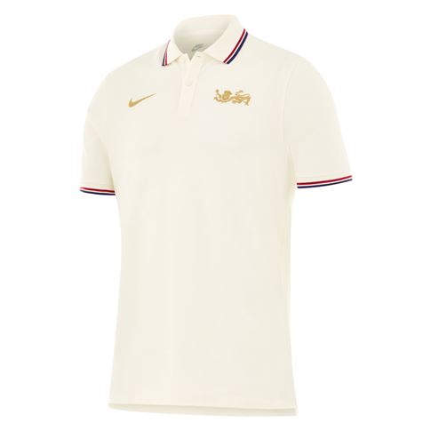 British and Irish Lions Mens Heraldic Lion Polo 26/27 Sail - Front View