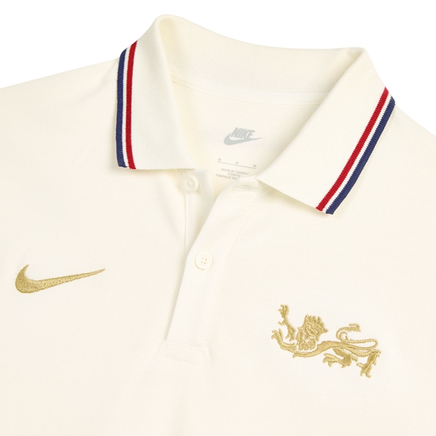 British and Irish Lions Mens Heraldic Lion Polo 26/27 Sail - Detail Close-up