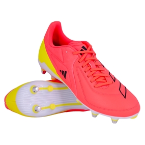 Adidas Adults RS-15 Elite Soft Ground Rugby Boots Solar Turbo - Front View