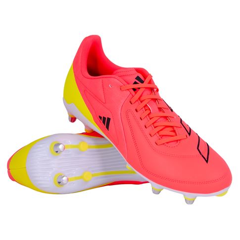 Adidas Adults RS-15 Elite Soft Ground Rugby Boots Solar Turbo - Front View