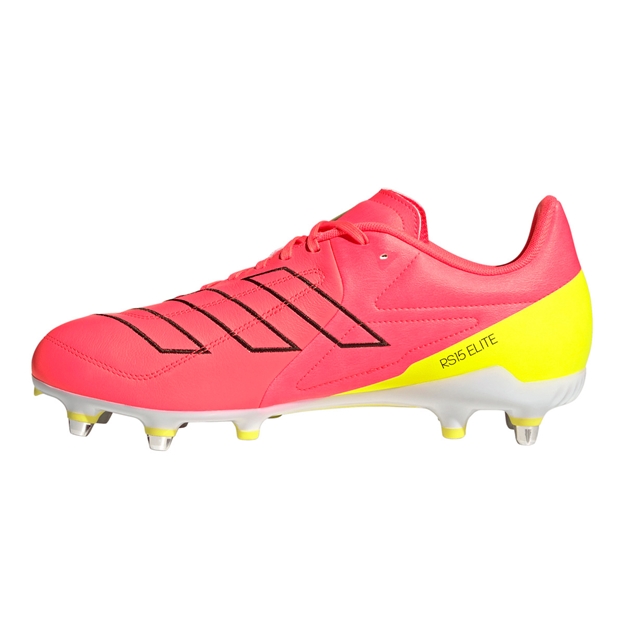 Adidas Adults RS-15 Elite Soft Ground Rugby Boots Solar Turbo - Instep View