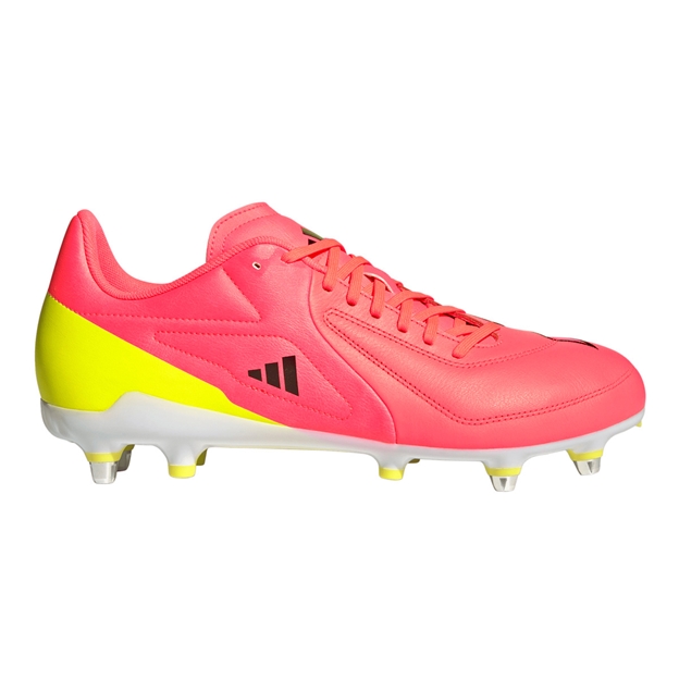 Adidas Adults RS-15 Elite Soft Ground Rugby Boots Solar Turbo - Outstep View
