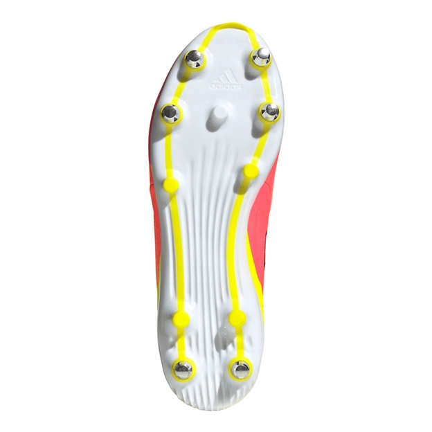 Adidas Adults RS-15 Elite Soft Ground Rugby Boots Solar Turbo - Soleplate View