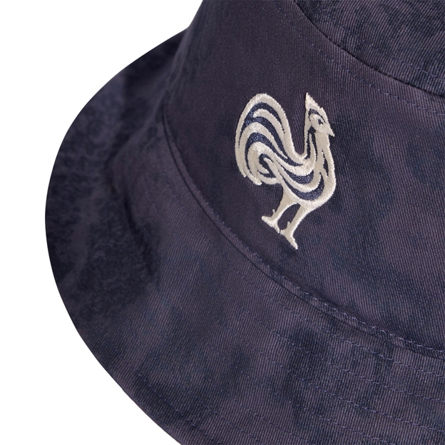 France Adults Bucket Hat 26/27 Shadow Navy - Front Close-up View