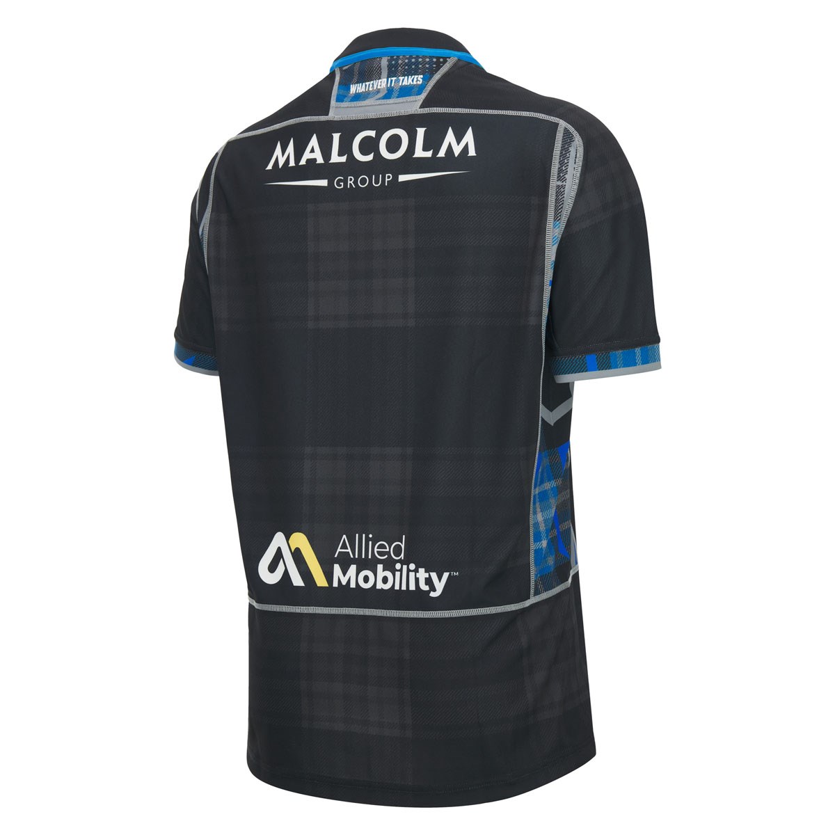 Glasgow Warriors Mens Home Rugby Shirt 26/27 – Black