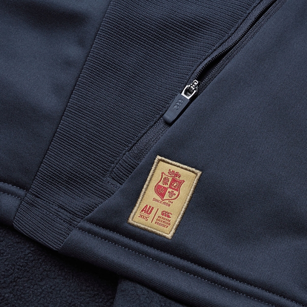 British and Irish Lions Womens 1/4 Zip Hoody - Navy - Pocket