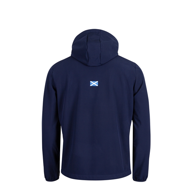 Scotland Kids Softshell Jacket 26/27 Navy - Back View