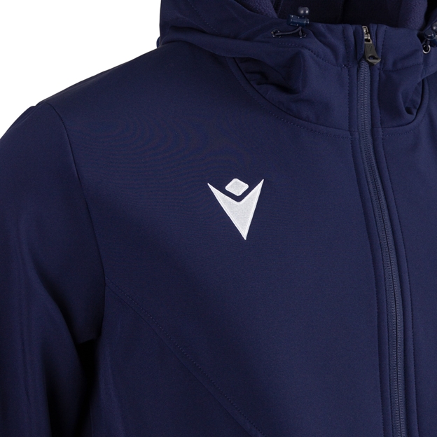 Scotland Mens Softshell Jacket 26/27 Navy - Macron Logo Close-up