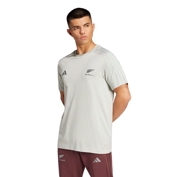 All Blacks Fan Wear Tee Wonder Silver - On Model Front