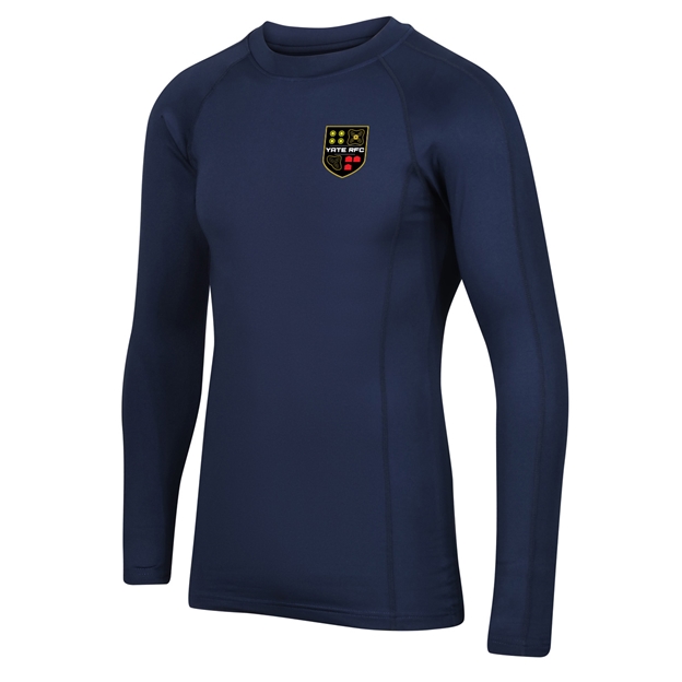 Yate Rugby Club Adults Baselayer Top Navy - Front View