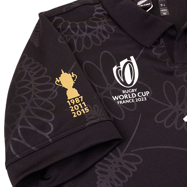 All Blacks Womens Rugby World Cup 2023 Home Rugby Shirt Sleeve Detail Close-up