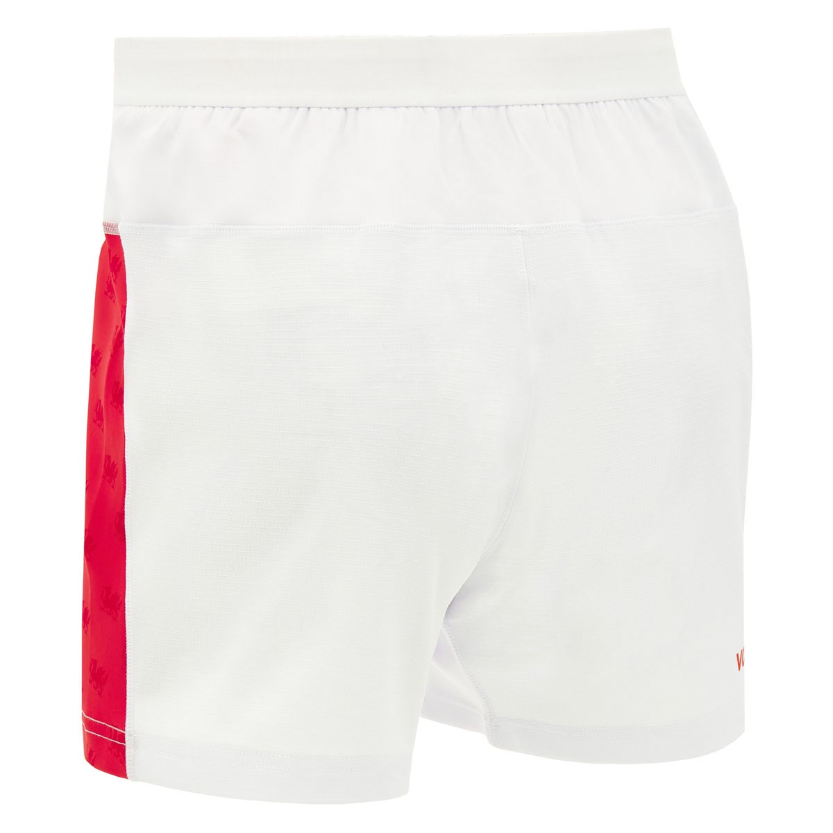 Wales Mens Home Rugby Shorts 26/27 White - Front View