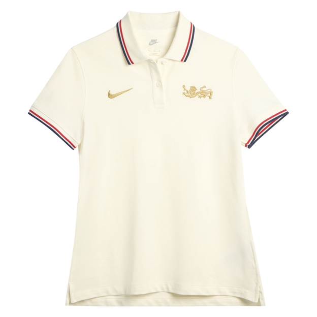 British and Irish Lions Womens Heraldic Lion Polo 26/27 Sail - Flatlay Front