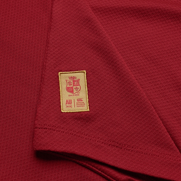 British and Irish Lions Womens Polo Red - hem badge
