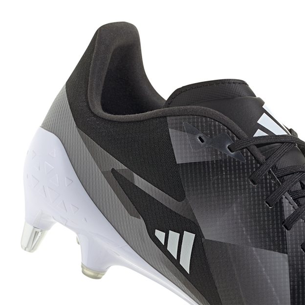 adidas Adults RS15 Ultimate Soft Ground Rugby Boots Black - Heel