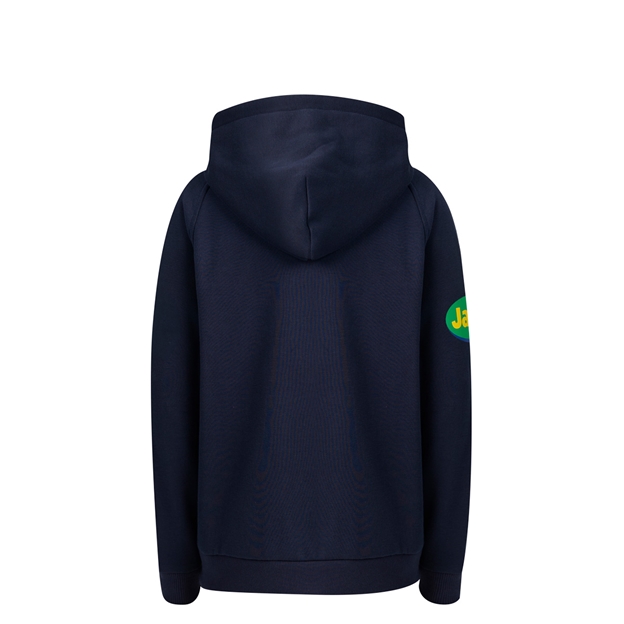 Leicester Tigers Kids Off Pitch Hoodie 26/27 Navy - Back View