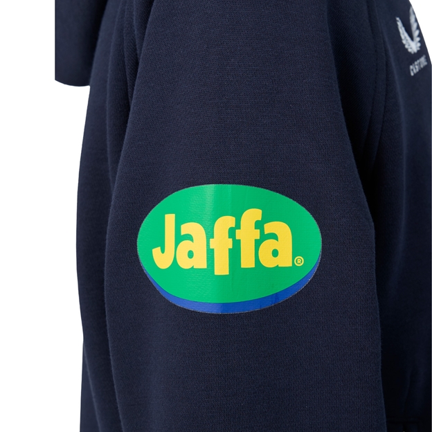 Leicester Tigers Kids Off Pitch Hoodie 26/27 Navy - Sleeve Close-up