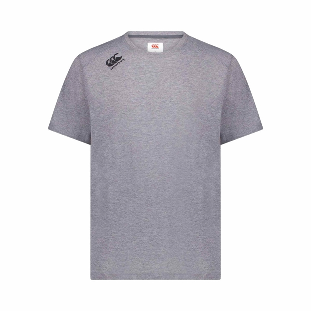Canterbury Mens Vapodri Short Sleeve Tempo T-Shirt Static Marl - Front
