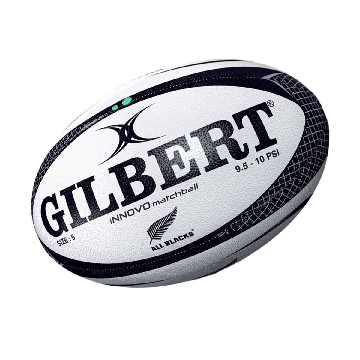 Gilbert All Blacks Innovo Match Rugby Ball - Front View