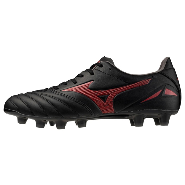 Mizuno Adults Morelia Neo IV Pro FG Rugby Boots Black/Red - Outstep