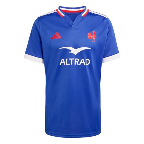 France Mens Home Rugby Shirt Lucid Blue 25/26 - Front View