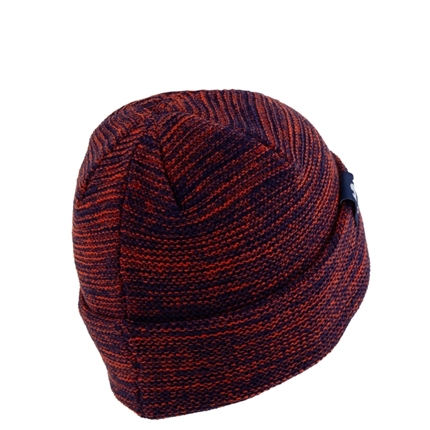 Edinburgh Waffle Knit Beanie 26/27 Orange/Navy - Back View