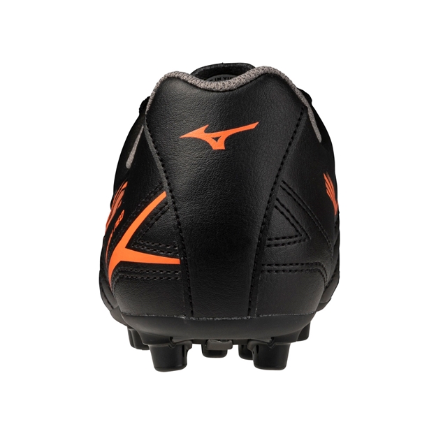 Mizuno Kids Monarcida Neo III Select All Ground Rugby Boots Bright Black - Heel View